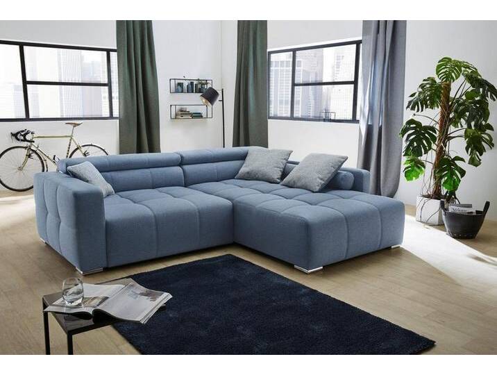 Jockenhöfer Gruppe Ecksofa Salerno L-Form, im Big-Sofa-Style, mit Kopf- bzw. Rückenteilverstellung und Zierkissen, blau, blau Jockenhöfer Gruppe Ecksofa Salerno L-Form, im Big-Sofa-Style, mit Kopf- bzw. Rückenteilverstellung und Zierkissen, blau, blau von Jockenhöfer