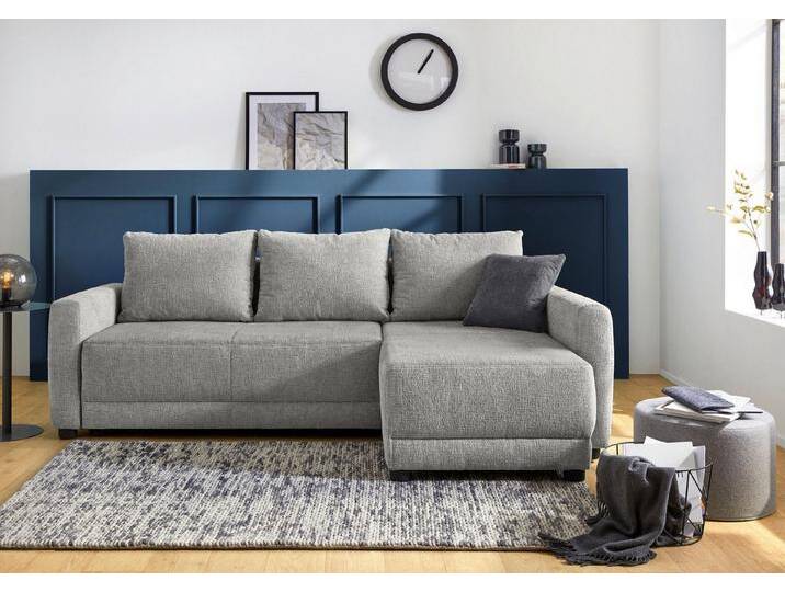 Jockenhöfer Gruppe Ecksofa Venezia, inklusive Bettfunktion und Bettkasten, Ottomane links oder rechts montierbar, inkl. Rücken- und Zierkissen von Jockenhöfer