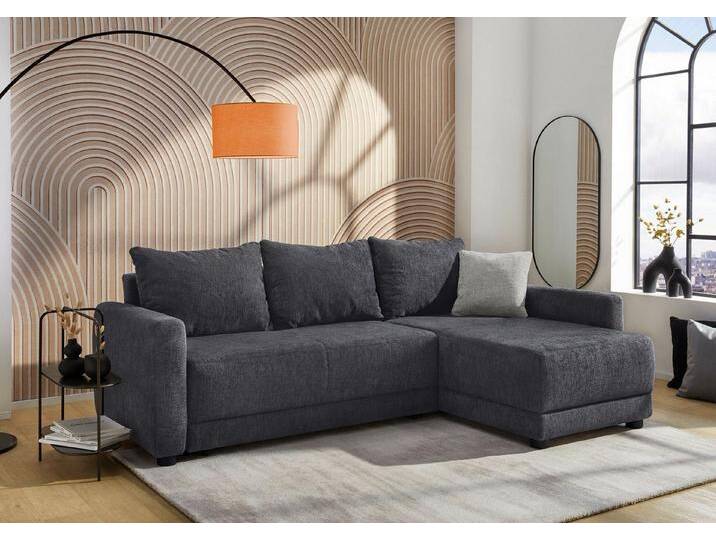 Jockenhöfer Gruppe Ecksofa Venezia, inklusive Bettfunktion und Bettkasten, Ottomane links oder rechts montierbar, inkl. Rücken- und Zierkissen von Jockenhöfer