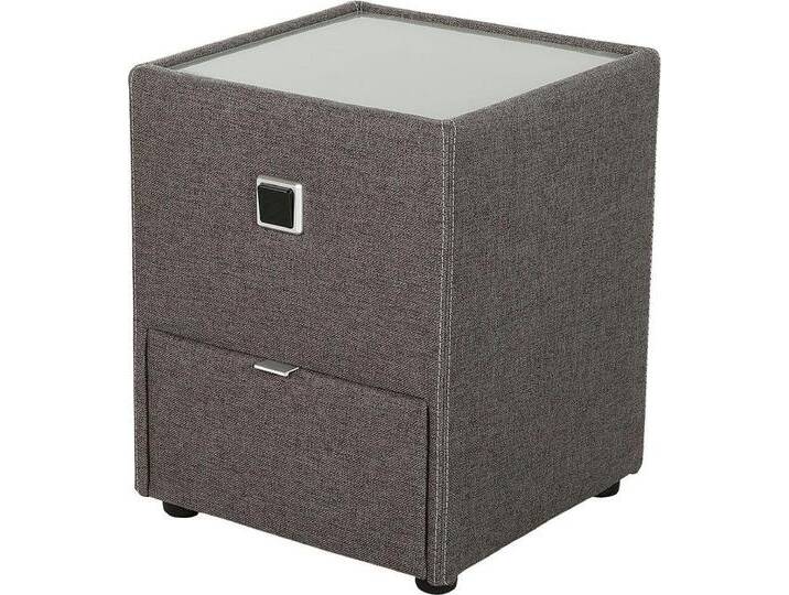 Jockenhöfer Gruppe Nachtkonsole Lancy, mit LED-Beleuchtung, grau, dunkelgrau 309/09 von Jockenhöfer