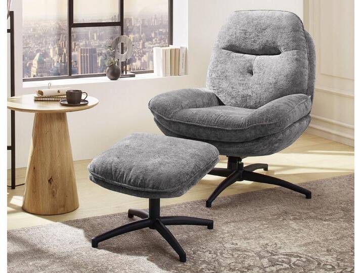 Jockenhöfer Gruppe Relaxsessel Stuart, Inklusive Hocker, 360° Drehfunktion und Wippfunktion, grau Jockenhöfer Gruppe Relaxsessel Stuart, Inklusive Hocker, 360° Drehfunktion und Wippfunktion, grau von Jockenhöfer