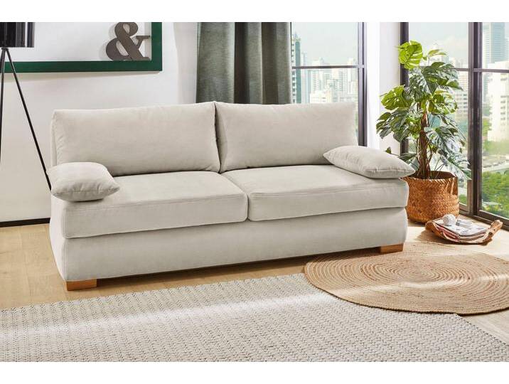 Jockenhöfer Gruppe Schlafsofa Derby, Dauerschläfer geeignet,Topper,Tonnentaschenfederkern Sitz u.Rücken, beige von Jockenhöfer