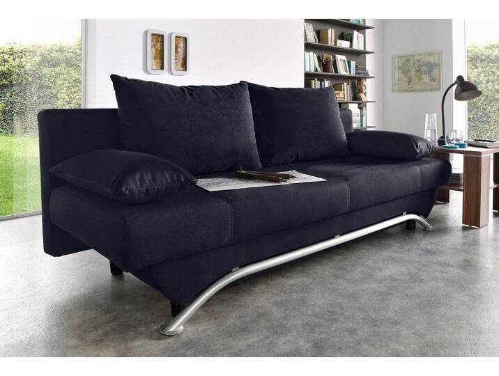 Jockenhöfer Gruppe Schlafsofa Nancy, inklusive Bettfunktion und Bettkasten, inklusive lose Rückenkissen, schwarz von Jockenhöfer