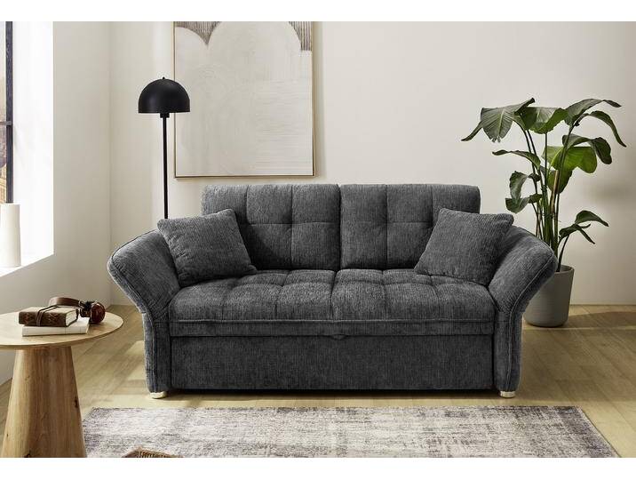 Schlafsofa JOCKENHÖFER GRUPPE Leon, mit Schlaf- und Relaxfunktion , schwarz (schwarz 443, 06), B:167cm T:105cm, Korpus: 100% Polyester;Kissen: 100% Polyester, Sofas, 3 Breiten und Farben wählbar, inklusive Kissen von Jockenhöfer