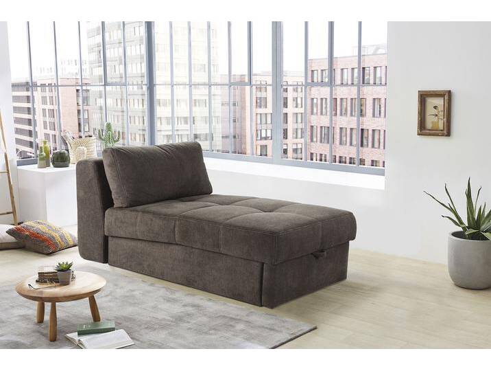 Schlafsofa JOCKENHÖFER GRUPPE Robin , braun, B:93cm H:78cm T:167cm, Luxus-Microfaser (92% Polyester, 8% Nylon), Sofas, Bettfunktion und Bettkasten, mit Federkern und loser Rückenkissen von Jockenhöfer