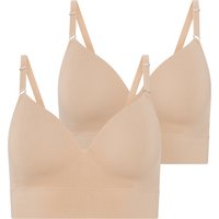 Jockey Bralette "Seamfree Comfort" 2er Pack, tiefer V-Ausschnitt, schmale Träger, ohne Seitennähte von Jockey
