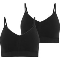 Jockey Bralette "Seamfree Stretch" 2er Pack, Ohne Seitennähte, Breites Unterbrustband, V-Ausschnitt von Jockey
