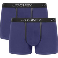 Jockey Trunk "CHAFE PROOF POUCH TRUNK", (2er Pack), Mittlere Bundhöhe, Logobund von Jockey
