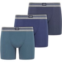 Jockey Trunk "Cotton Stretch" 3er Pack, Mittlere Bundhöhe, längeres Bein, Logobund von Jockey