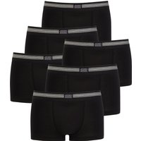 Jockey Trunk "Cotton Stretch" 6er Pack, mittlere Bundhöhe, ohne Eingriff, kurzes Bein, elastisch von Jockey