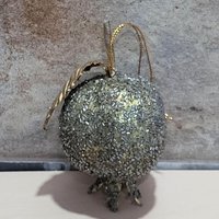 Faux Obst Weihnachtsbaum Ornament Glam Perlen Granatapfel Blattgold von JodamelTreasures