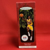 Magic Johnson Basketball Hoop Sterne Sport Hallmark Weihnachtsandenken Ornament von JodamelTreasures
