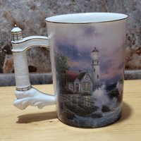 Vtg Thomas Kincade Leuchtturm Becher Leuchtfeuer Der Hoffnung Bradford Edition 2002 von JodamelTreasures