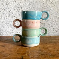Verschickt Glänzende Steinzeug Glasierte Mini Espresso Expresso Kaffeetasse Tasse - Verschiedene Farben Erhältlich Verschickt Glänzende Steinzeug Glasierte Mini Espresso Expresso Kaffeetasse Tasse - Verschiedene Farben Erhältlich von JoddCeramics