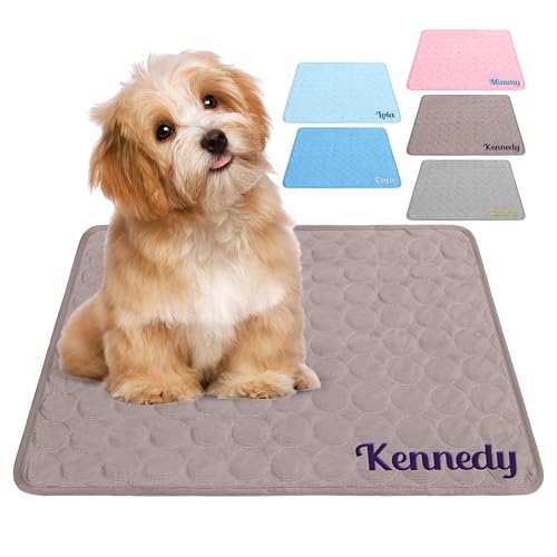 Jodimitty Kühlmatte Hund，Kühlmatte Katze Kühlmatte Bett für Hunde Katzen Sommer Zuhause Auto 6 Große (Kaffee) von Jodimitty