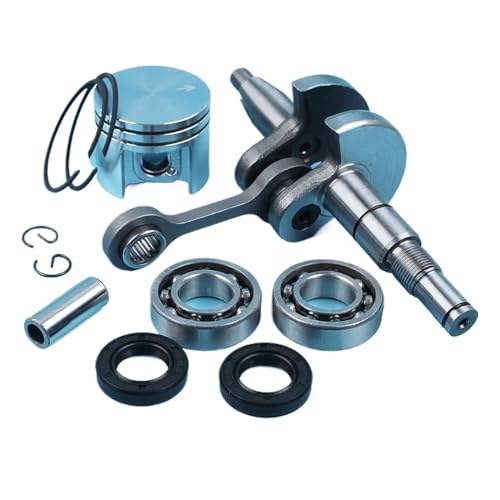 Jodriva 38 mm Kolben 10 Stift Kurbelwelle Kugellager Öldichtungssatz, for STIHL, 018 MS180 Kettensäge OEM 11300302004 11320300402 Kurbelwellenlagersatz für Kettensägen von Jodriva