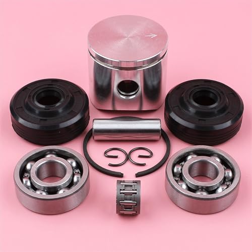 Jodriva 38 mm Kolbenbolzenring Sicherungsring Kurbellager Öldichtung Nadellagersatz, for Husqvarna, 136 137 Kettensägenteile Kurbelwellenlagersatz für Kettensägen von Jodriva