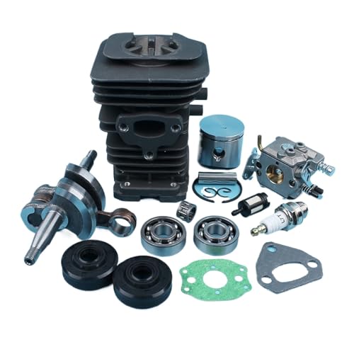 Jodriva 38 mm Zylinderkolben Kurbelwelle Vergaser, for Husqvarna, 136 137 141 142 Kettensägenlager Öldichtungen Filterdichtung Kurbelwellenlagersatz für Kettensägen von Jodriva