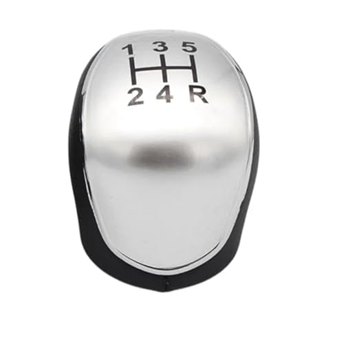 Jodriva 5/6-Gang-Schaltknauf, Gamasche, Manschette, Hebel, Handballenabdeckung, for Ford, for Mondeo, 4 IV Mk4 2007–2014 Schaltsack(BLACK 5 Speed Silver Knob) von Jodriva
