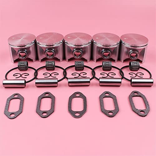 Jodriva 50mm Kolbenring-Nadellagersatz, for Husqvarna, 268 268K Kettensägenteile 501659403 W Schalldämpferdichtungsstift Sicherungsring Kettensägen-Schalldämpfer-Kit von Jodriva