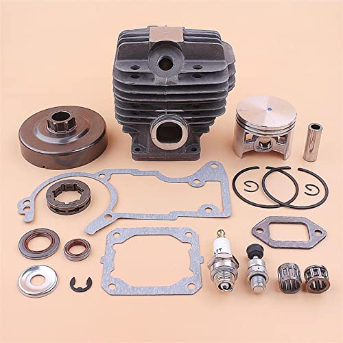 Jodriva 52-mm-Zylinder-Kolben-Kupplungs-Kettenrad-Trommelfelgen-Kit, for STIHL MS440 044, Öldichtungslager-Gakset-Set Kettensäge Kurbelwellenlagersatz für Kettensägen Jodriva 52-mm-Zylinder-Kolben-Kupplungs-Kettenrad-Trommelfelgen-Kit, for STIHL MS440 044, Öldichtungslager-Gakset-Set Kettensäge Kurbelwellenlagersatz für Kettensägen von Jodriva