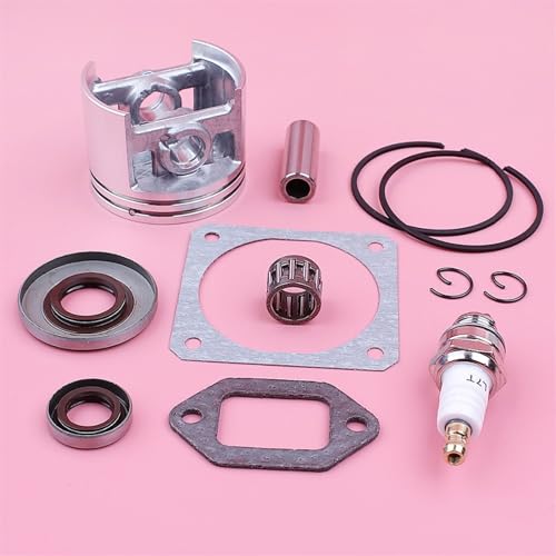 Jodriva 52mm Kolbenringsatz, for STIHL, 038 MS380 MS 380 Dichtung Öldichtung Nadellager Kettensäge Ersatzteil ersetzen Kurbelwellenlagersatz für Kettensägen von Jodriva