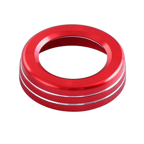 Jodriva ABE GLA CIA GLE ML GL X164 X166 W251 W176 W245 W246 AMG Auto Multimedia Lautstärkeregler Dekoration Ringabdeckung Zierring für Klimaanlagenknopf(Red) von Jodriva