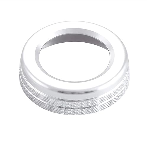Jodriva ABE GLA CIA GLE ML GL X164 X166 W251 W176 W245 W246 AMG Auto Multimedia Lautstärkeregler Dekoration Ringabdeckung Zierring für Klimaanlagenknopf(Silver) von Jodriva