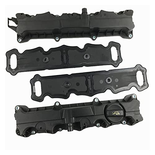 Jodriva Aluminium 16V 1 6 Motorventildeckelbaugruppe mit Dichtung, for Peugeot, 307 308 0248L6 0248L7 0248J6 J7 0248R5 R4 0249C6 G0 Zylinderkopfdichtung(1 Set Plastic) von Jodriva