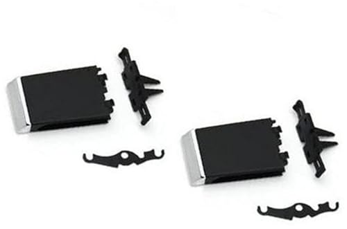 Jodriva Auto vorne hinten Air AC Vent Grille Tab Clip Reparatursatz, for Maserati, for Quattroporte 2013 2014 2015 2016 2017 2018-2022(BLACK Model A 2PCS) von Jodriva