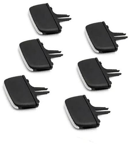 Jodriva For VOLVO, XC90 V90 S90 Auto Klimaanlage Vent Clip Reparatur Kit Vorne Hinten AC Vent Grille Outlet Tab Clip Slider(BLACK Onecolor) von Jodriva
