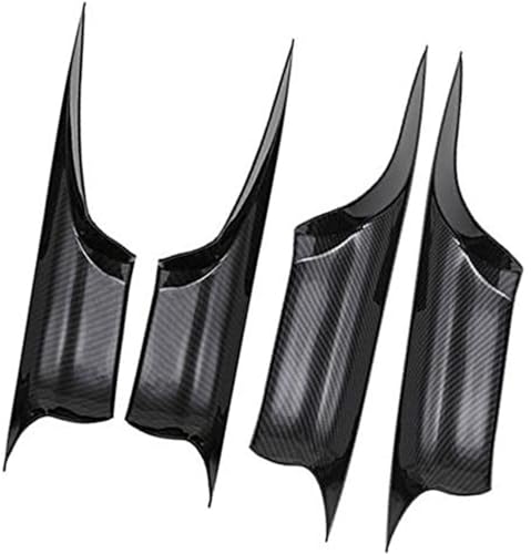 Jodriva Innentürgriff, Auto-Innentürgriff, for, F01 7 Serie 730 750 2008–2015, vorne hinten links rechts, Kohlefaser-Innentürverkleidungsgriff Autotürgriff-Aufkleber(Carbon Pattern) von Jodriva