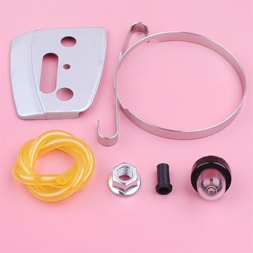 Jodriva Kettenbremsband-Stangenplattenbuchse, for Husqvarna, 340 345 346XP 350 351 353 Primerpumpe, Kraftstoffleitungsschlauch, Kettensägen-Ersatzteil Kraftstoffleitung für Kettensägen von Jodriva
