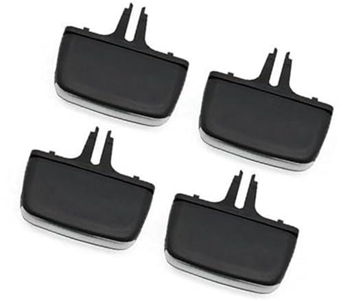 Jodriva Klimaanlagen-Auslass, for VOLVO, XC90 2016–2024, Auto vorne und hinten, Klimaanlage, Lüftungsgitter, Auslasslasche, Schieber-Clips, Reparatursatz(BLACK Rear right) von Jodriva