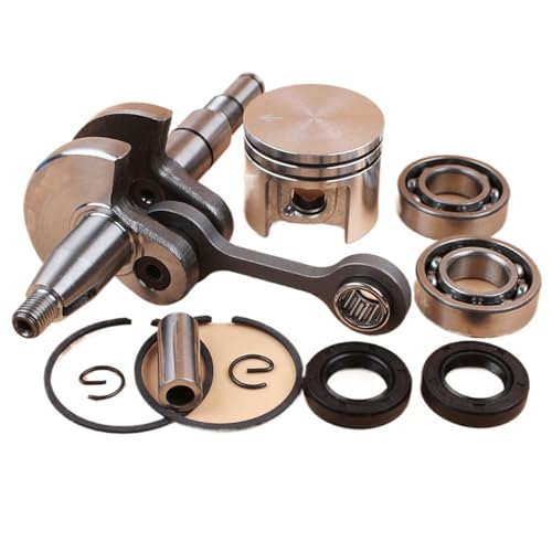 Jodriva Kurbelwelle 38 mm Kolbenringe Öldichtungslagersatz, for STIHL MS180 MS170 018 017 MS 180 170, Kettensäge 10 Stift Kurbelwellenlagersatz für Kettensägen Jodriva Kurbelwelle 38 mm Kolbenringe Öldichtungslagersatz, for STIHL MS180 MS170 018 017 MS 180 170, Kettensäge 10 Stift Kurbelwellenlagersatz für Kettensägen von Jodriva