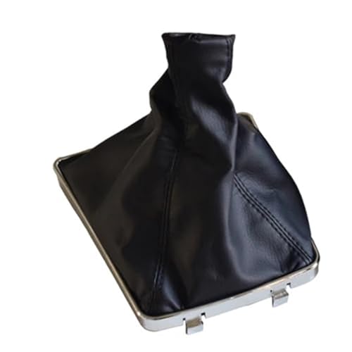 Jodriva Schaltknauf-Hebelabdeckung, for Opel, ASTRA H, Auto-Styling-Stick-Gamasche, Kofferraum-Park-Handbremsgriffe, Kofferraum-Koffer-Kragen Schaltsack(BLACK Gear Shift Boot) von Jodriva