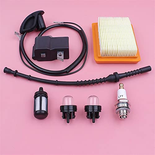 Jodriva Zündspule Luft Kraftstoff Filter Linie Schlauch Kit, for STIHL, FS120 FS200 FS250 FS300 FS350 Rasentrimmer Teil Primer Birne Zündkerze Kraftstoffleitung für Kettensägen Jodriva Zündspule Luft Kraftstoff Filter Linie Schlauch Kit, for STIHL, FS120 FS200 FS250 FS300 FS350 Rasentrimmer Teil Primer Birne Zündkerze Kraftstoffleitung für Kettensägen von Jodriva