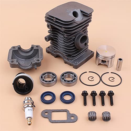 Jodriva Zylinder-Kolben-Pan-Lager-Öldichtungen-Motorsatz, for STIHL MS180 018 MS 180, Sägen-Kettensägen-Motorteile 38-mm-Bohrung 11300201208 Kurbelwellenlagersatz für Kettensägen Jodriva Zylinder-Kolben-Pan-Lager-Öldichtungen-Motorsatz, for STIHL MS180 018 MS 180, Sägen-Kettensägen-Motorteile 38-mm-Bohrung 11300201208 Kurbelwellenlagersatz für Kettensägen von Jodriva