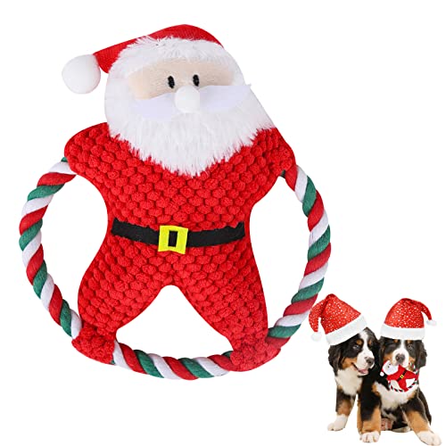 Jodsen Hundespielzeug Weihnachten,Interaktives Quietschig Hunde Weihnachtsmann Form,Weihnachtskuscheltiere Lustiges Hunde Spielzeug zum Zähneknirschen,Training,Linderung von Langeweile Jodsen Hundespielzeug Weihnachten,Interaktives Quietschig Hunde Weihnachtsmann Form,Weihnachtskuscheltiere Lustiges Hunde Spielzeug zum Zähneknirschen,Training,Linderung von Langeweile von Jodsen