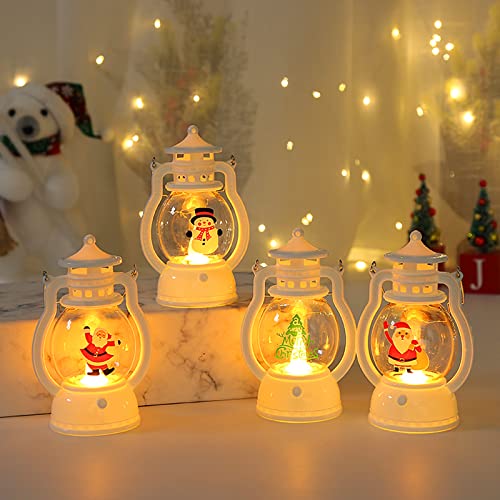 Weihnachtsdekoration, 4 Stück Weihnachtsbeleuchtung batteriebetrieben mit Weihnachtsmann,Sack alter Mann,Schneemann,Weihnachtsbaummuster,Weihnachtslaternen für Weihnachts,Hochzeit,Geburtstagsfeier Weihnachtsdekoration, 4 Stück Weihnachtsbeleuchtung batteriebetrieben mit Weihnachtsmann,Sack alter Mann,Schneemann,Weihnachtsbaummuster,Weihnachtslaternen für Weihnachts,Hochzeit,Geburtstagsfeier von Jodsen