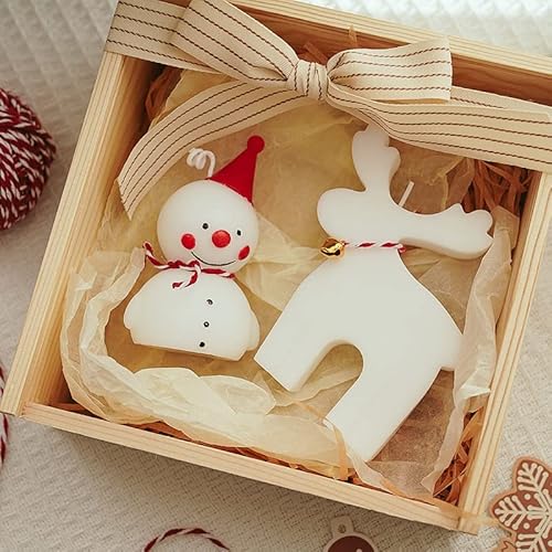 Weihnachtskerzen Deko Weiße Schneemann Rentier Geformte Kerzen Dekorative Duftkerzen für Zuhause Duftend Weihnachten Teelichter Kerzen Set für Weihnachts Feier Heim Dekoration Frauen Geschenke,2 Stück Weihnachtskerzen Deko Weiße Schneemann Rentier Geformte Kerzen Dekorative Duftkerzen für Zuhause Duftend Weihnachten Teelichter Kerzen Set für Weihnachts Feier Heim Dekoration Frauen Geschenke,2 Stück von Jodsen