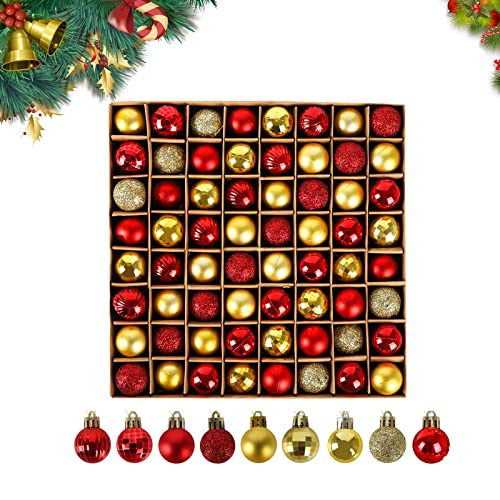 Weihnachtskugeln,Christbaumkugeln 64 Stück mini weihnachtskugeln 3cm,Splitterfreie hängende Weihnachtskugeln, weihnachtsbaumkugeln für Xmas Baumschmuck Christbaum schmuck Weihnachtsbaumschmuck Red Weihnachtskugeln,Christbaumkugeln 64 Stück mini weihnachtskugeln 3cm,Splitterfreie hängende Weihnachtskugeln, weihnachtsbaumkugeln für Xmas Baumschmuck Christbaum schmuck Weihnachtsbaumschmuck Red von Jodsen