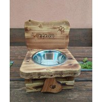 1x 1, 5L Personalisierte Wasserbar Futterbar Für Hunde Aus Altholz Inkl. 1 Napf Fressnapf 1x 1, 5L Personalisierte Wasserbar Futterbar Für Hunde Aus Altholz Inkl. 1 Napf Fressnapf von JoeStyle