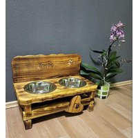 2x 1, 5L Personalisierte Fressbar Futterbar Für Mittelgroße Bis Große Hunde Inkl. 2 Näpfe von JoeStyle