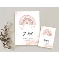 Set U-Heft Und Impfpass Hülle Personalisiert Geschenk Zur Geburt Schutzhülle Mit Namen Personalisiertes Cover Impfpasshülle von JoelinoShop