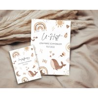 Set U-Heft Und Impfpass Hülle Personalisiert Geschenk Zur Geburt Schutzhülle Mit Namen Personalisiertes Cover Impfpasshülle von JoelinoShop