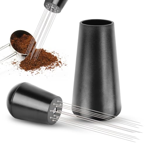 Jognee Wdt Tool, Abnehmbar Kaffee Distributor mit Ständer mit 12 Espresso Nadel 0.4mm, Wdt Tool Espresso Coffee Distributor, Wdt Verteilerwerkzeug für Espresso Jognee Wdt Tool, Abnehmbar Kaffee Distributor mit Ständer mit 12 Espresso Nadel 0.4mm, Wdt Tool Espresso Coffee Distributor, Wdt Verteilerwerkzeug für Espresso von Jognee