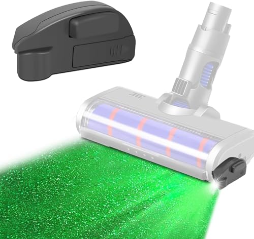 Jognee Staubsauger-Staubanzeige LED-Lampe Zeigt versteckten Staub und Tierhaare mit grüner LED-Beleuchtung an, Vakuum Grünes Licht für Tierhaare Hundefell, Upgrade Staubsauger von Jognee