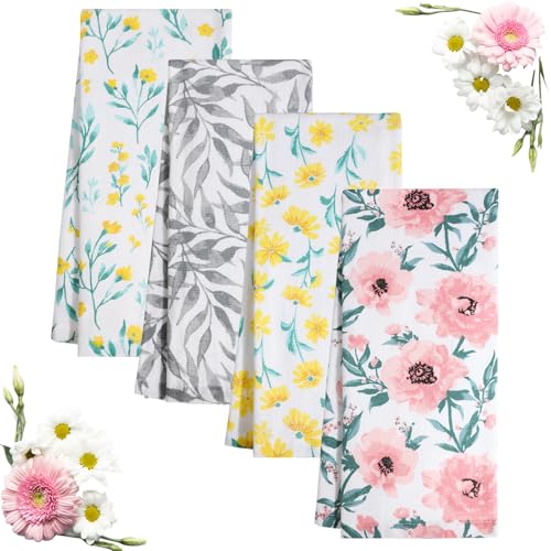 Jogoico Geschirrtücher 100% Baumwolle 4 Stück Küchentücher Herbstblumen Küchenhandtuch 40 x 70 cm Geschirrhandtücher Weiche Küchenhandtücher Saugfähig Handtücher Multifunktion Trockentuch - 4 Themen Jogoico Geschirrtücher 100% Baumwolle 4 Stück Küchentücher Herbstblumen Küchenhandtuch 40 x 70 cm Geschirrhandtücher Weiche Küchenhandtücher Saugfähig Handtücher Multifunktion Trockentuch - 4 Themen von Jogoico