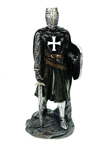 Joh. Vogler GmbH Templerritter mit Schild und Schwert schwarz 30 cm Figur Deko Skulptur von Joh. Vogler GmbH